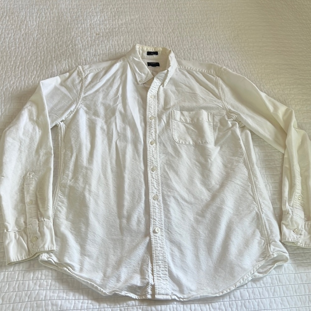 J. Crew Slim White Oxford Dress Shirt